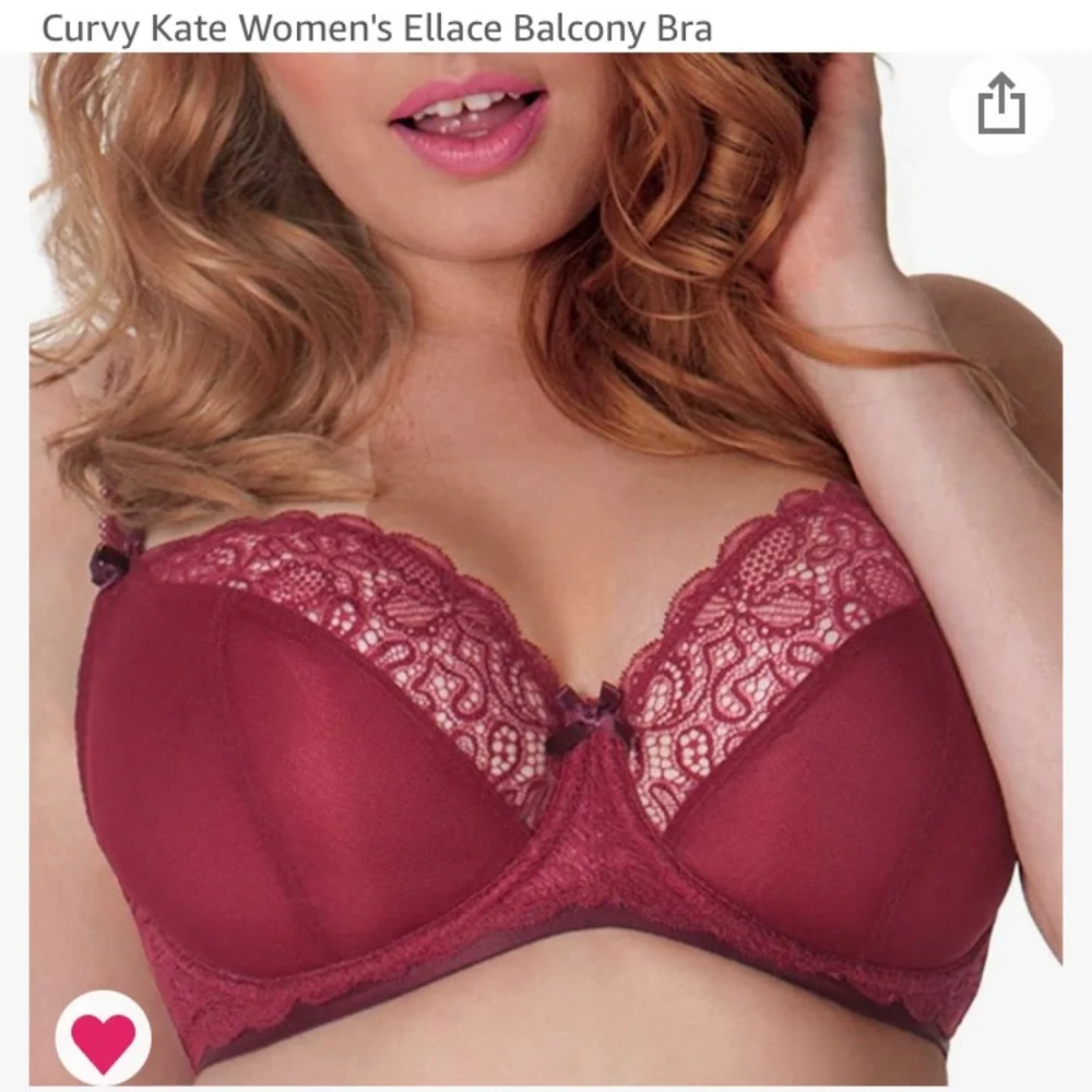SOLD!π₯³Curvy Kate Womenβsβ Ellace Balcony Bra 34HH - Picture 2 of 16